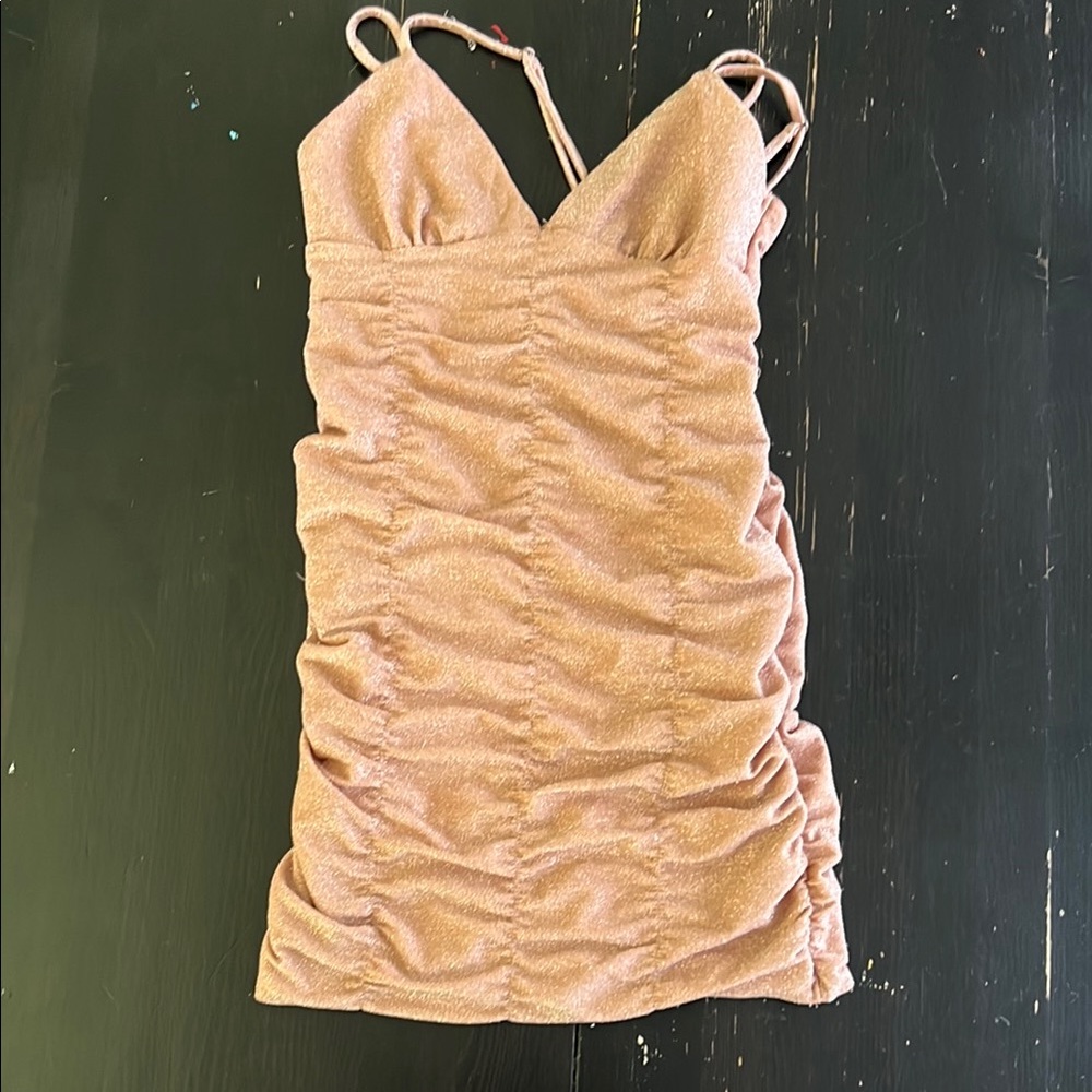 Elegant Ruched Pink Sleeveless Top